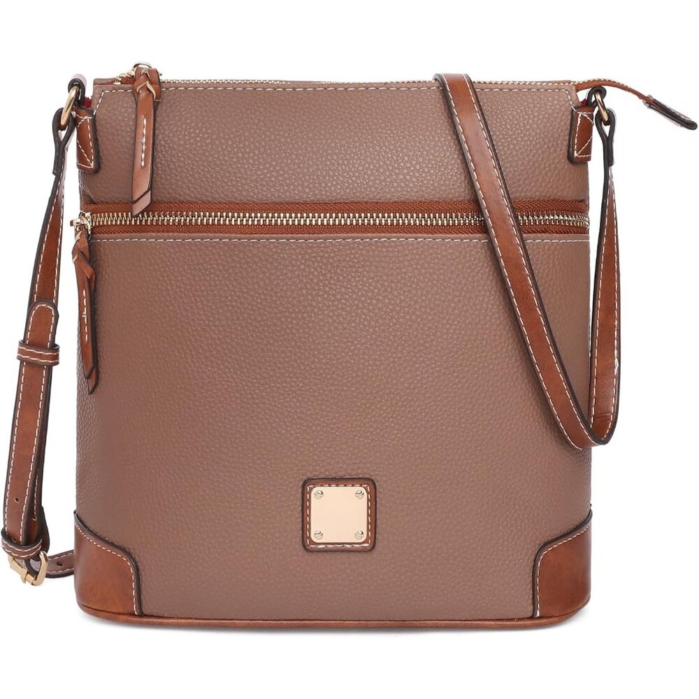 Crossbody Bags For Women Multi Zipper Pockets Shoulder Handbags Lightweight Medi